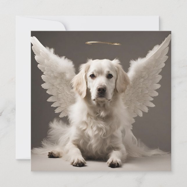 Angel Dog Karte (Vorderseite)