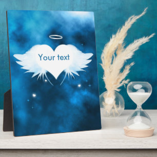 Angel du coeur Afficher Plaque 8x10 avec facilité