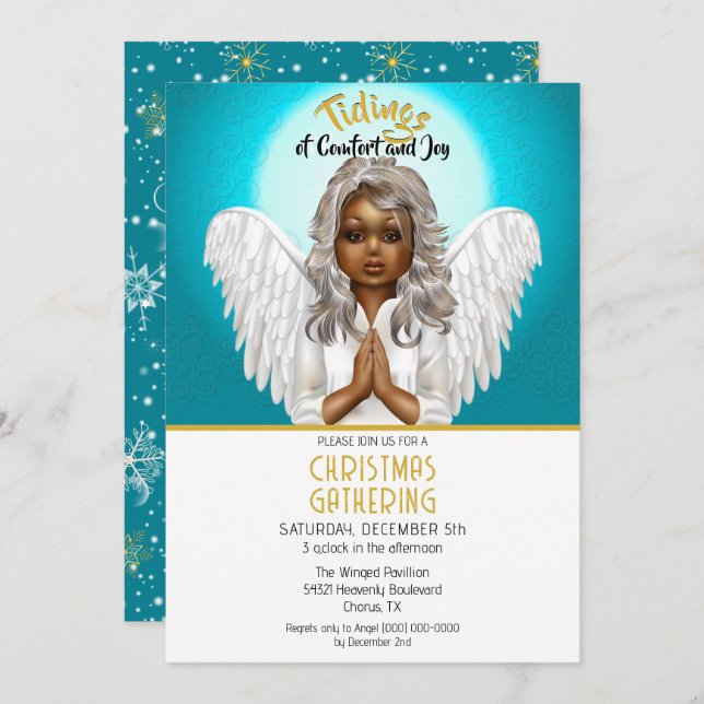 Angel Einladung (Vorne/Hinten)