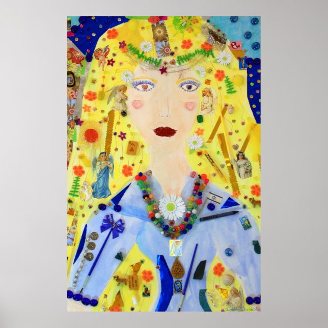 Angel en Bleu Posters - Cadeaux d'oeuvres surréali (Devant)
