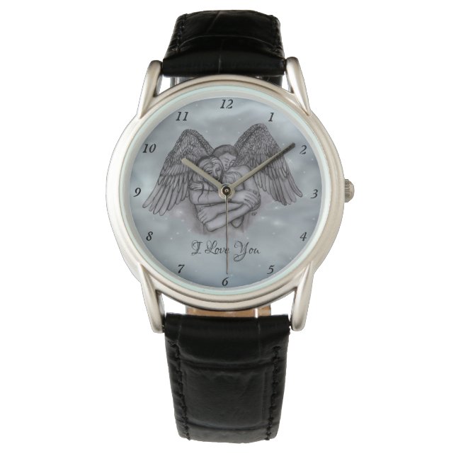 Angel Eros in der Liebe Armbanduhr (Vorderseite)
