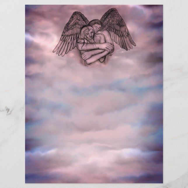 Angel Eros in der Liebe Briefbogen (Vorderseite)