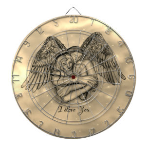 Angel Eros in der Liebe, ich Liebe Sie Dartscheibe