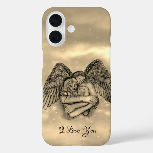 Angel Eros in der Liebe, ich Liebe Sie iPhone 16 Hülle (Rückseite)