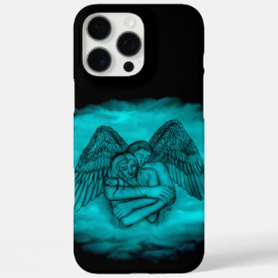 Angel Eros in Liebe in Schwarz und Grün iPhone 16 Pro Max Hülle