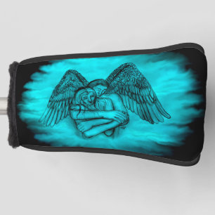 Angel Eros in Liebe , Schwarz und Grün Golf Headcover