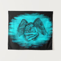 Angel Eros in Liebe , Schwarz und Grün