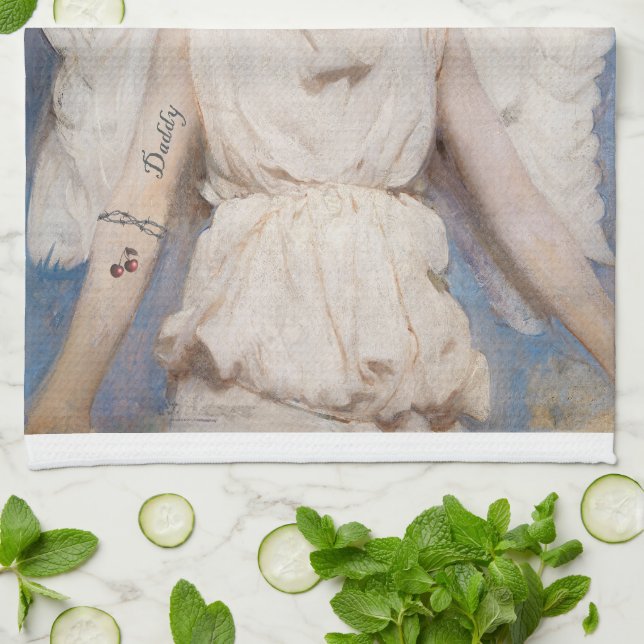 Angel est allé mal serviette de cuisine (Plié)