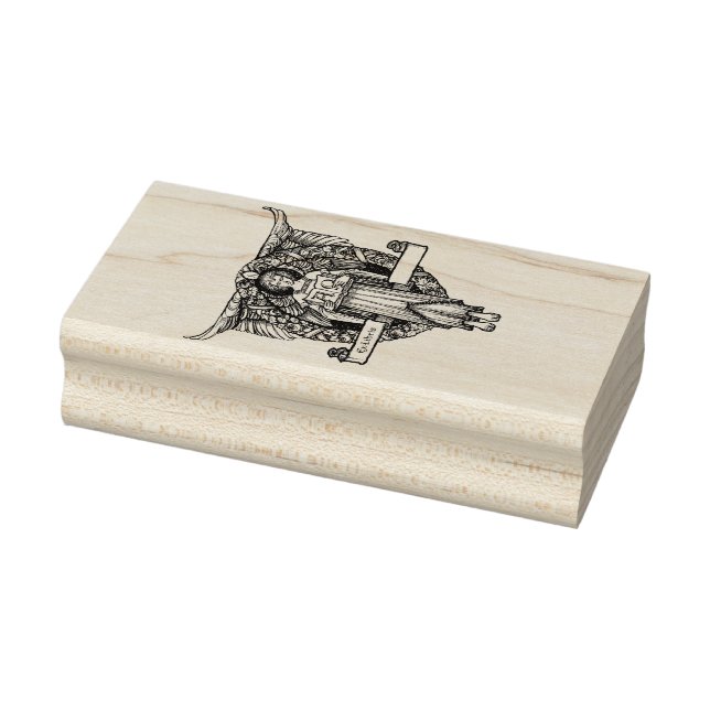 Angel Ex-libris Gummistempel (Stempel)