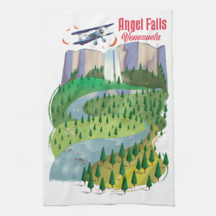 Angel Falls Venezuela Geschirrtuch