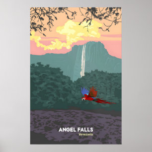 Angel Falls Venezuela Reiseposter Poster