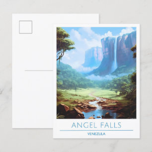 Angel Falls Venezuela Travel Postkarte
