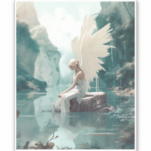 Angel Fantasy Art Aufkleber