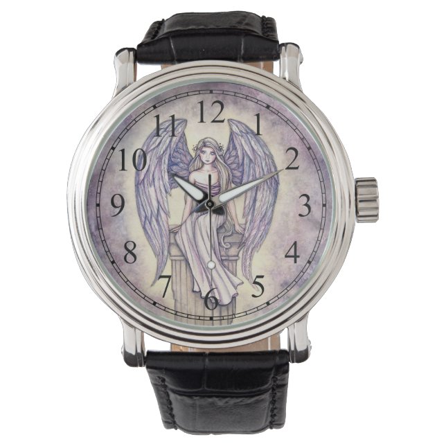 Angel Fantasy Art von Molly Harrison Armbanduhr (Vorderseite)