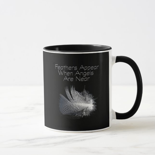Angel Feather Motivierend Zitat Tasse (Rechts)