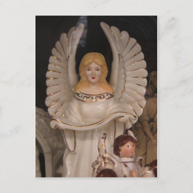 Angel Figurine Postkarte (Vorderseite)