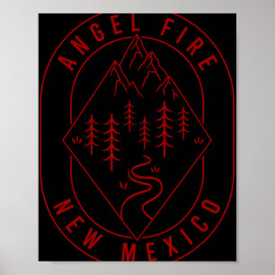 Angel Fire Berge New Mexico Wandern im Freien Mi Poster
