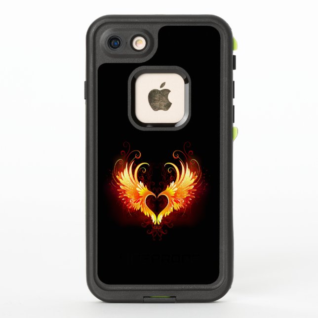 Angel Fire Heart with Wings (Rückseite)