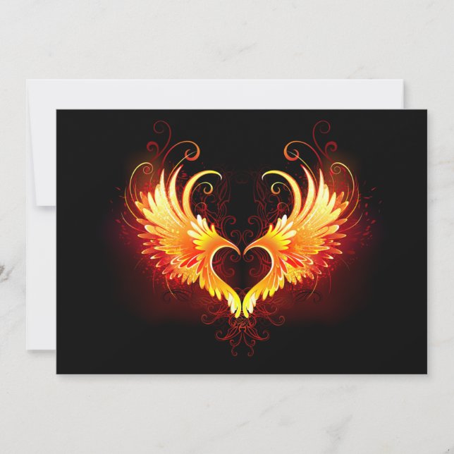 Angel Fire Heart with Wings (Vorderseite)