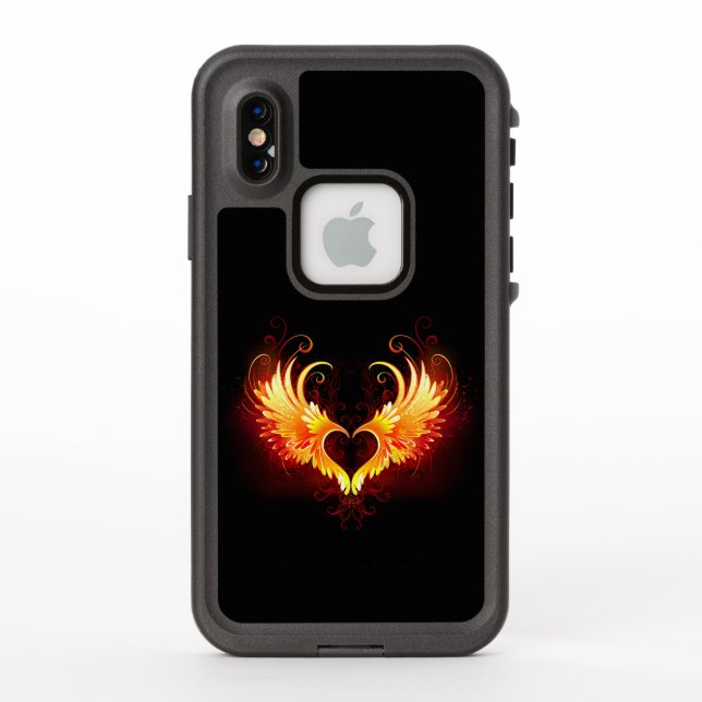 Angel Fire Heart with Wings (Rückseite)