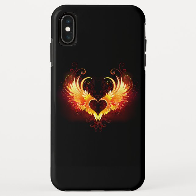 Angel Fire Heart with Wings Case-Mate iPhone Hülle (Rückseite)