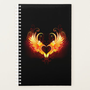 Angel Fire Heart with Wings Planer