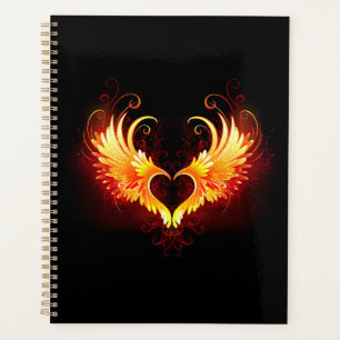 Angel Fire Heart with Wings Planer