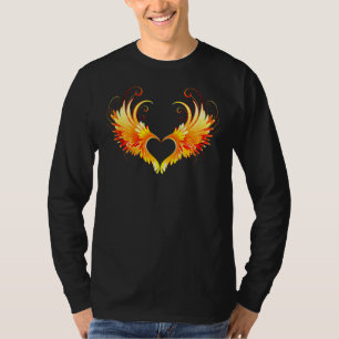 Angel Fire Heart with Wings T-Shirt