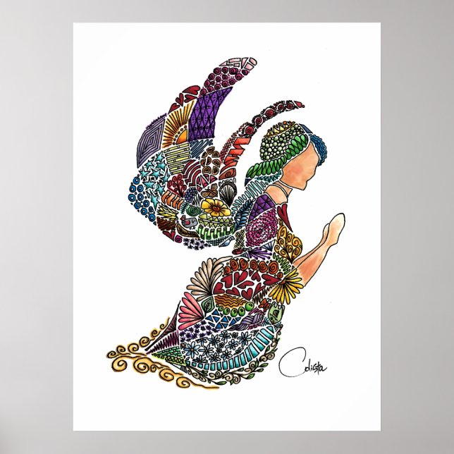 Angel Flight Poster in Weiß (Vorne)