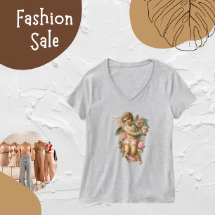 Angel Floral Blume Rose Wing Women's T - Shirt