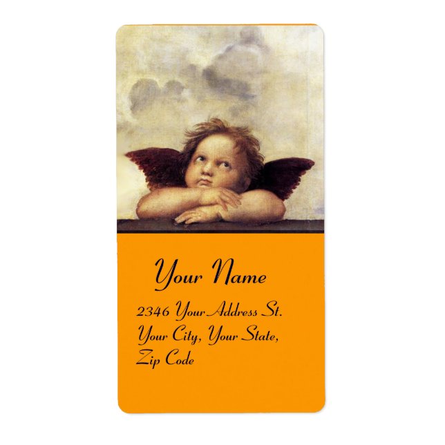 ANGEL / Flügelkreuz, orange, weiß (Vorne)