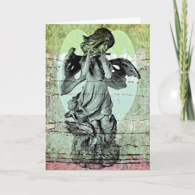Angel Flute Jeden Anlaß Grußkarte Dankeskarte (Vorderseite)