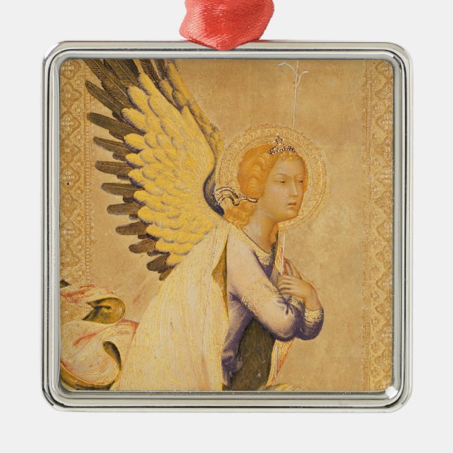 Angel Gabriel Silbernes Ornament (Vorne)