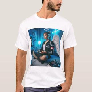 Angel Gamer Girl Christlich Haiku T-Shirt
