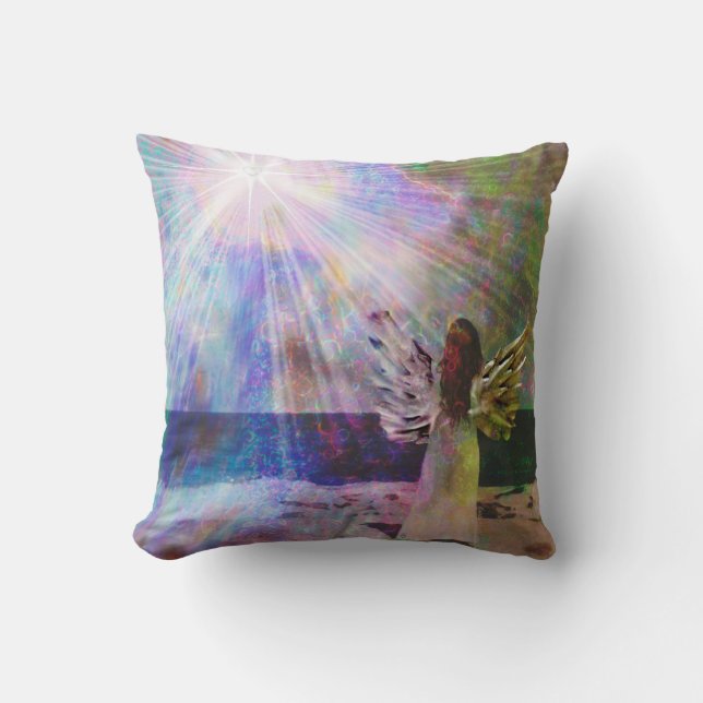 Angel Gazing 16x16 Kissen (Vorderseite)