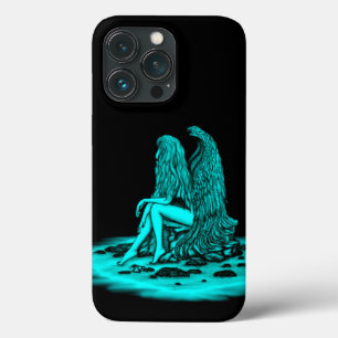 Angel , gedankenverloren , schwarz und grün Case-Mate iPhone hülle