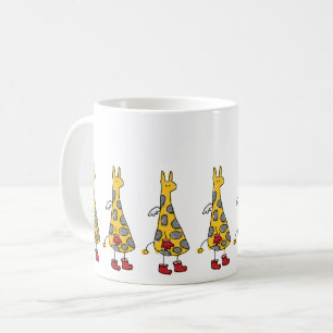 Angel Giraffes Marcher Café Mug