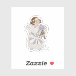 Angel Girl und Hummingbird Sticker