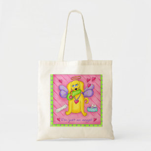 Angel Golden Yellow Dog mit Shoe Tragetasche