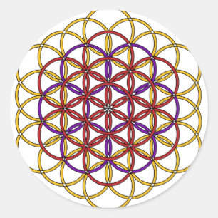 Angel Grid Collection Runder Aufkleber