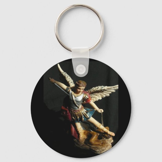 Angel Guardian Saint Michael Schlüsselanhänger (Vorderseite)