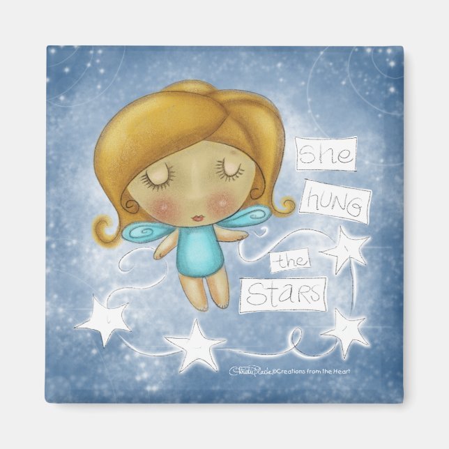 Angel Hangs the Stars Magnet (Vorne)
