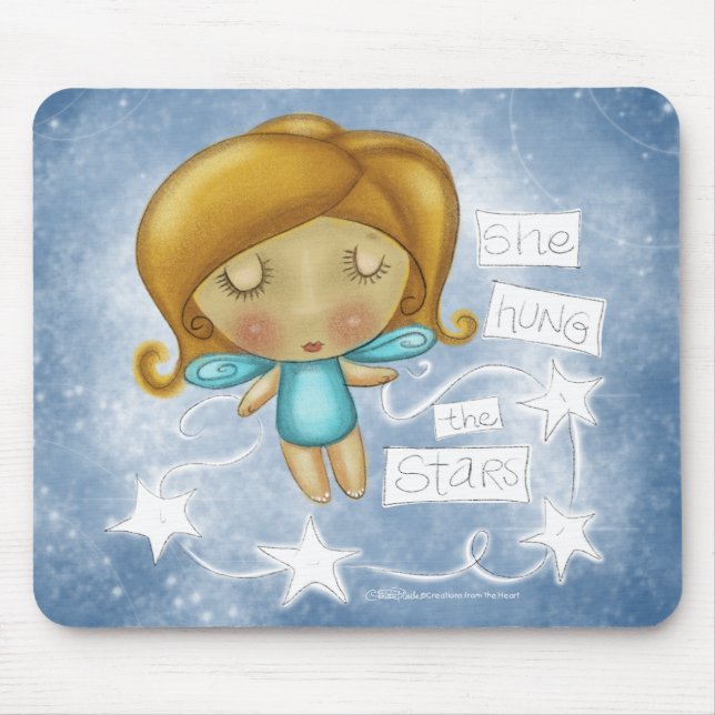 Angel Hangs the Stars Mousepad (Vorne)