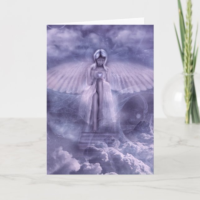 Angel Heart Grußkarten Feiertagskarte (Vorderseite)