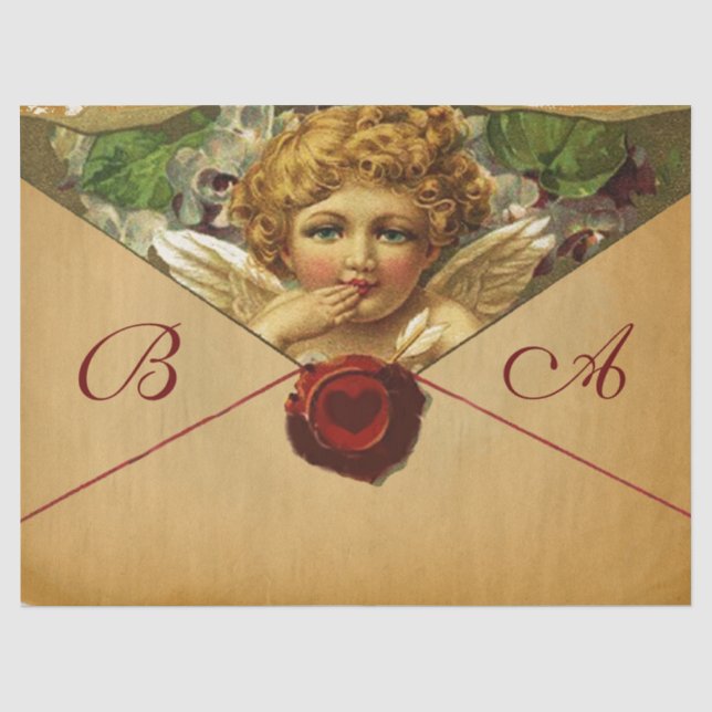 ANGEL HEART RED WAX SIEGEL PARCHSYSTEM SEIDENPAPIER (Vorderseite)
