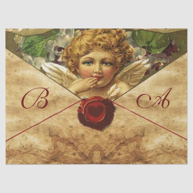 ANGEL HEART RED WAX SIEGEL PARCHSYSTEM SEIDENPAPIER (Vorderseite)