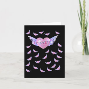 Angel Herz mit Flügeln Karte