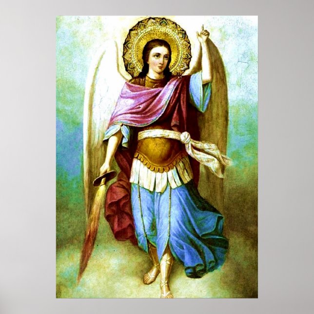 Angel Holy Archangel Saint Michael Poster (Vorne)