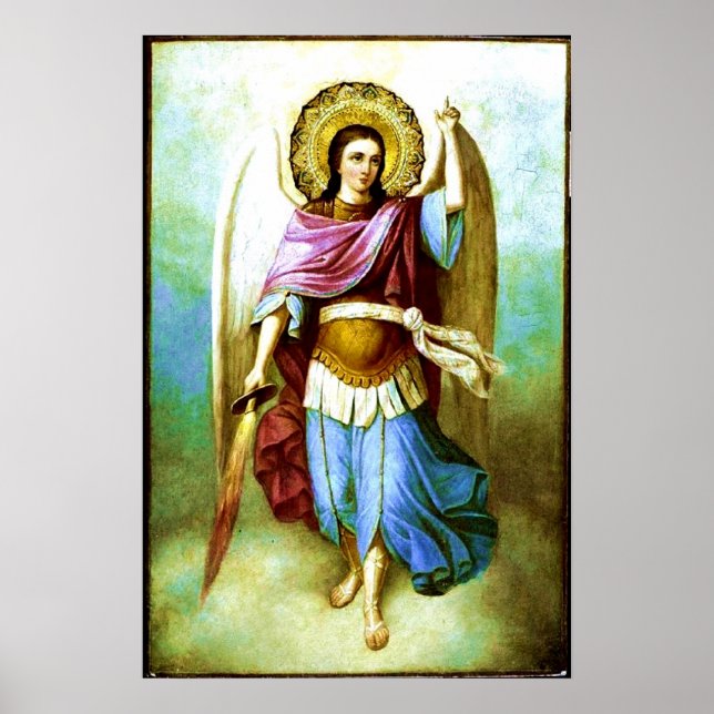 Angel Holy Archangel Saint Michael Poster (Vorne)