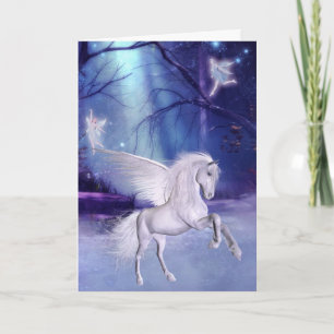 Angel Horse Fantasy Karte